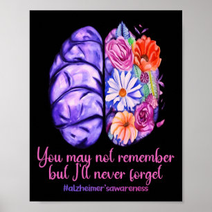 Poster Memórias importam Alzheimer Púrpura Alzheimer Alzh