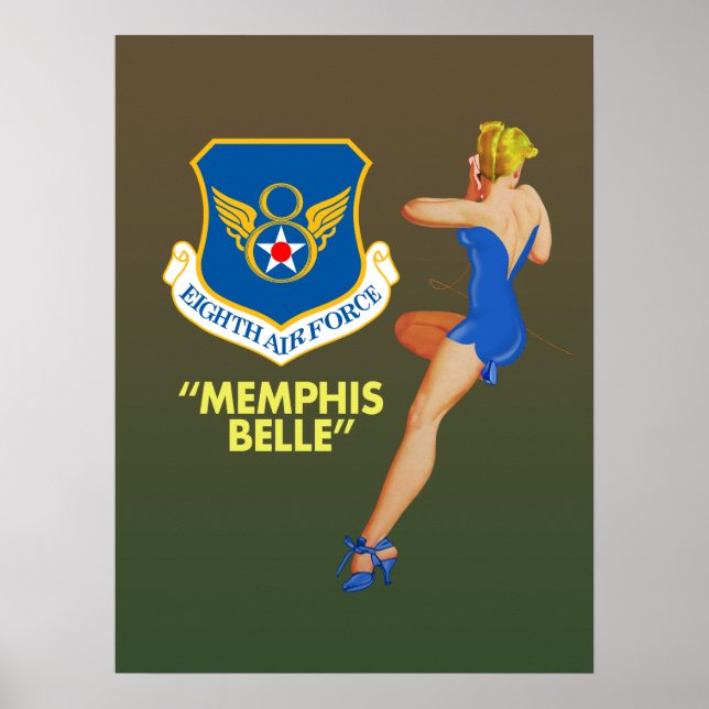 Poster "Memphis Belle" 8ª Força Aérea (Frente)