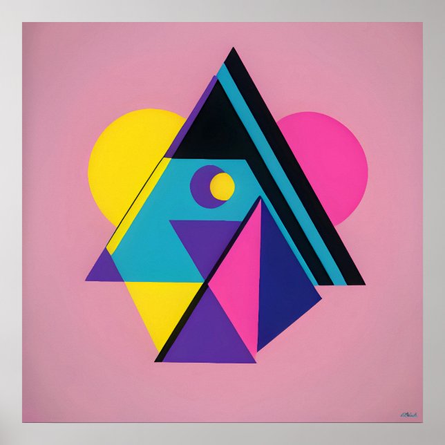 Poster Memphis Design Dwelling (Frente)