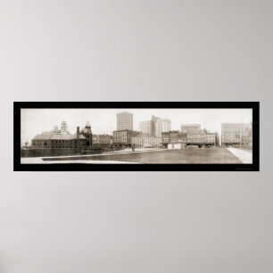 Poster Memphis, foto 1910 da rua do TN