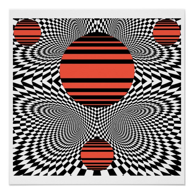 Póster Memphis OpArt (Frente)