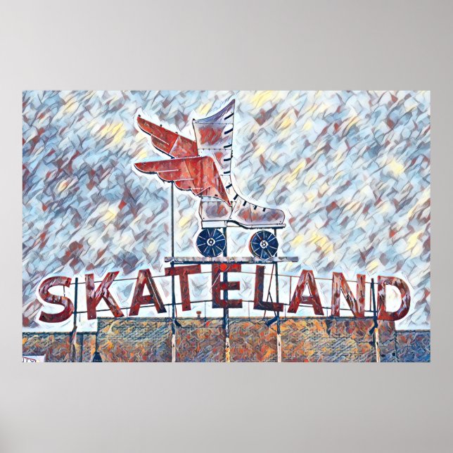 Poster Memphis, pintura de TN Skateland (Frente)