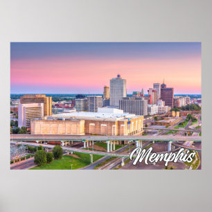 Poster Memphis, Tennessee, Estados Unidos
