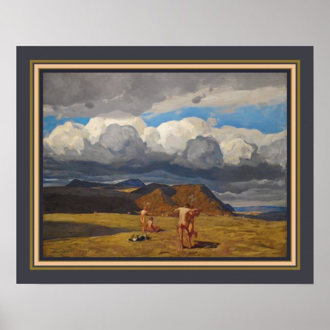 Poster "Men & Mountain" 1909 Rockwell Kent (Frente)