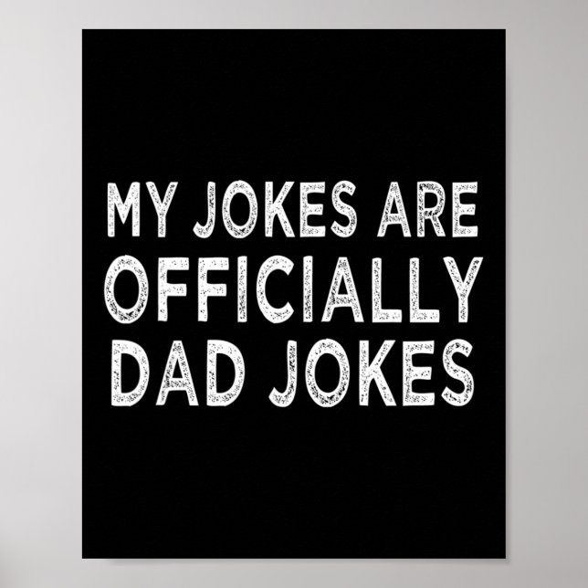 Poster Men&# s Minhas Piadas São Oficialmente Pais Pais  (Frente)