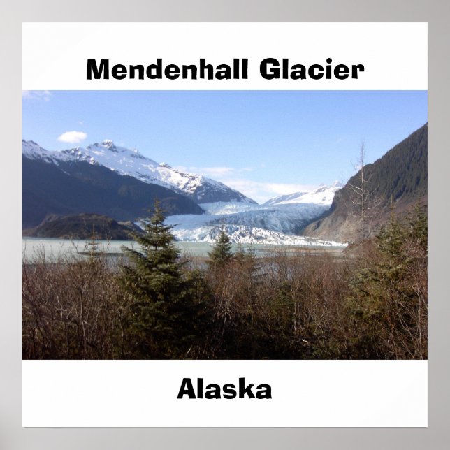 Póster Mendenhall Glacier, Alasca (Frente)