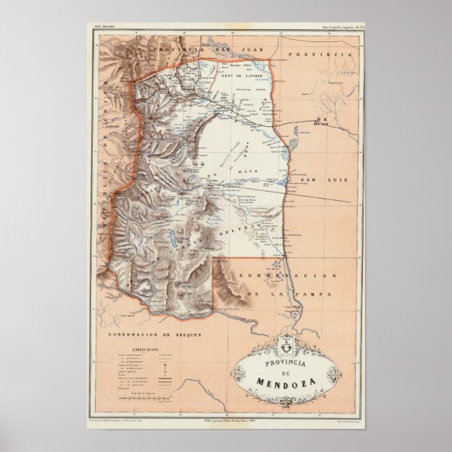 Poster Mendoza, Argentina (Frente)