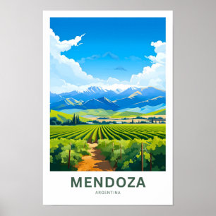 Poster Mendoza Argentina Travel Print