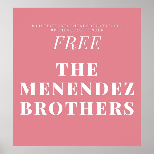 Poster Menendez Brothers (Frente)