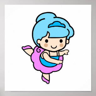 Póster Menina 2 da bailarina