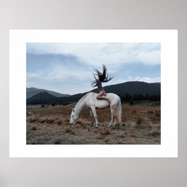 Poster Menina a Cavalo (Frente)