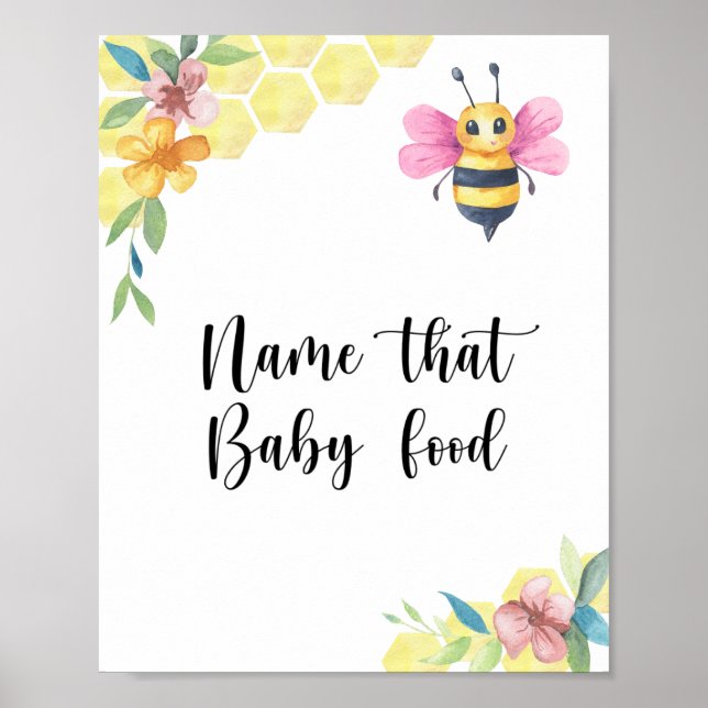 Poster Menina Abelha - nome aquela comida de bebê (Frente)