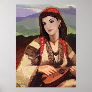 Póster Menina aciganada