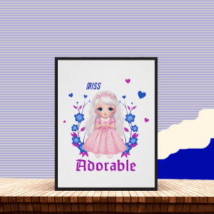 Póster Menina adorável