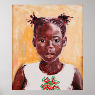 Póster Menina africana