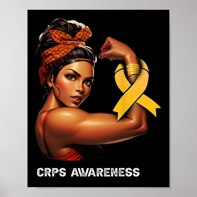 Poster Menina Afro Inquebrantável Conscientização Crps (Frente)