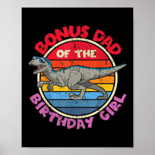 Poster Menina Aniversário I Pai Bono I Velociraptor I
