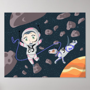 Poster Menina asteróide