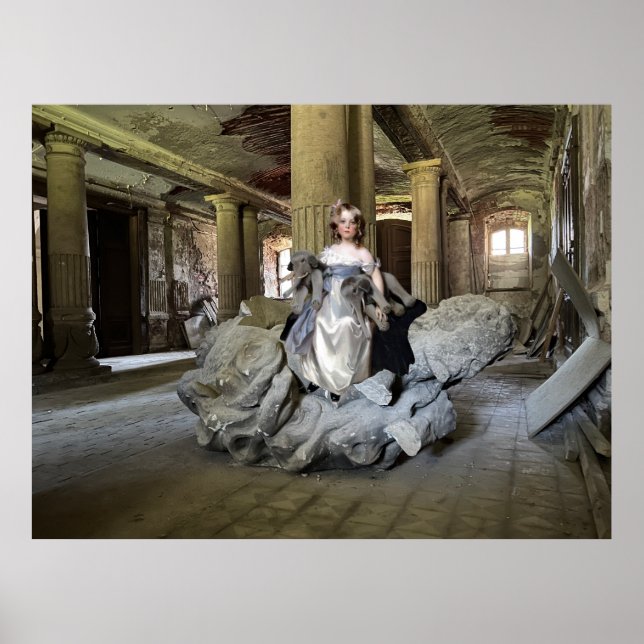 Poster Menina com Brinquedos (Frente)