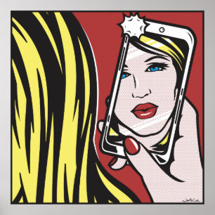 Póster Menina com câmera