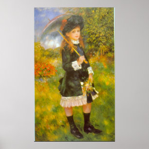 Poster Menina com o parasol por Pierre Renoir