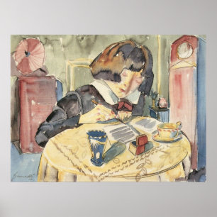 Poster Menina da escrita (Sonia Gramatte) por Walter