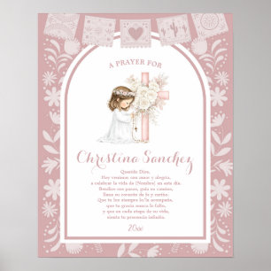 Poster Menina da Primeira Comunhão Cielito Lindo Arco Ros