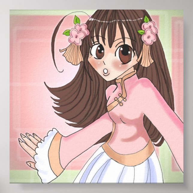 Póster menina das flores (Frente)