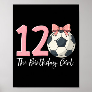 Poster Menina de 12 anos de idade Futebol Ll Coquette Ros