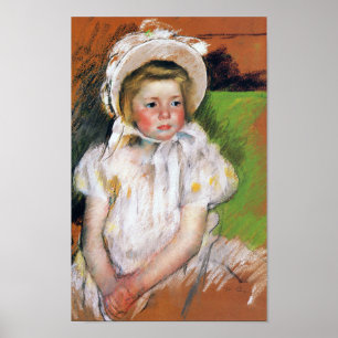 Poster Menina de Bonnet Branco, Mary Cassatt