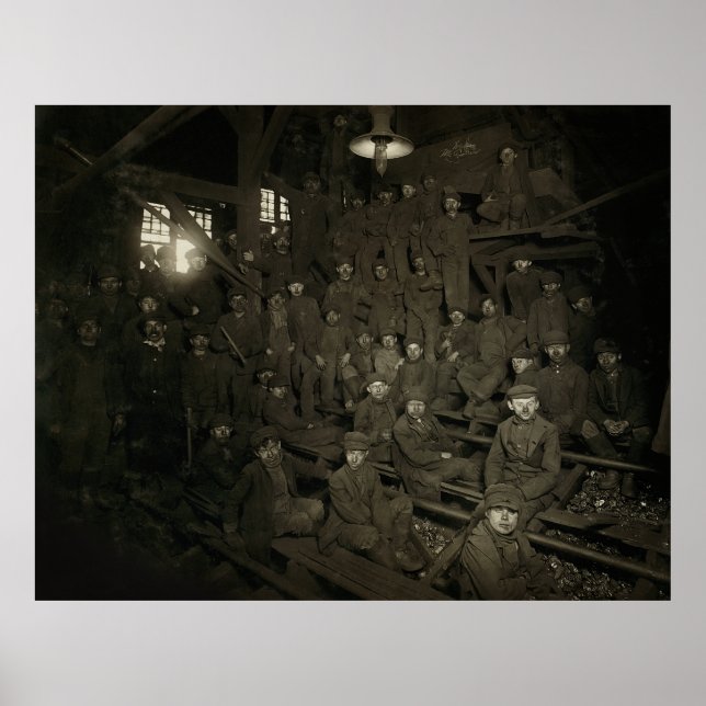 POSTER MENINA DE CARVÃO DA PENNSYLVANIA 1911 (Frente)