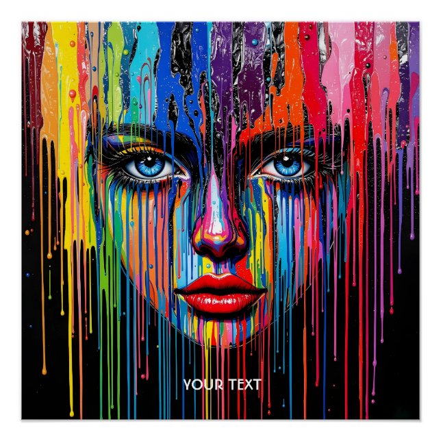 Póster Menina de Cera Derretida Fantasia Fofa (Frente)
