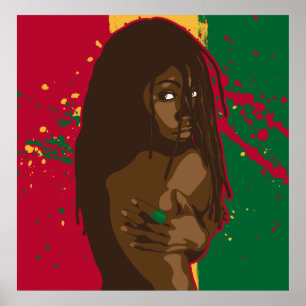 Póster Menina de Rasta