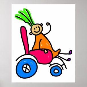 Póster Menina deficiente