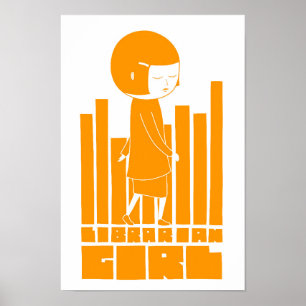 Poster Menina do bibliotecário