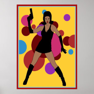 Póster menina do espião 60s