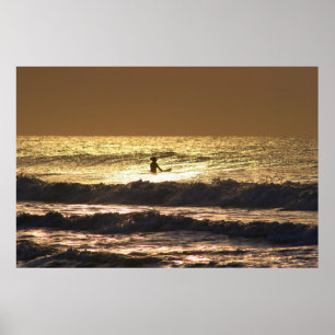 Póster menina do surfista