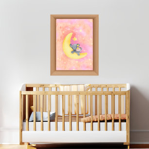 Poster Menina dos Sonhos Doces Bebê Elefante 1