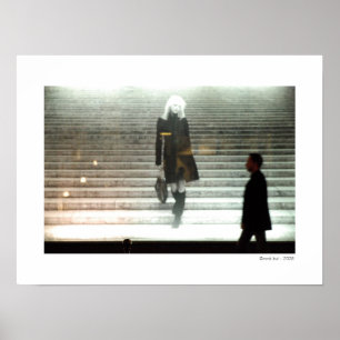 Poster MENINA em ESCADAS/poster NOVO da VIDA