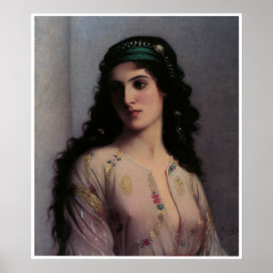 Póster Menina judaica em Tânger, Charles Landelle