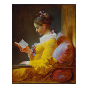 Póster Menina lendo por Jean Honore Fragonard