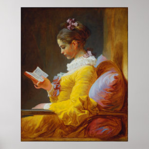 Poster Menina lendo por Jean Honore Fragonard