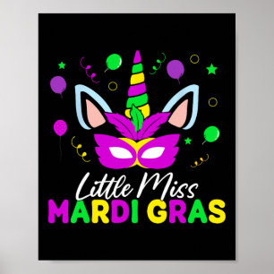 Poster Menina Mardi Gras Cute Mardi Gras Kids Toddle