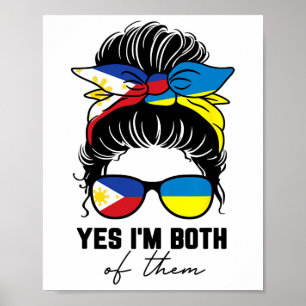 Poster Menina Metade Filipina Metade Ucraniana Filipinas 
