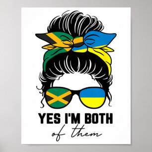 Poster Menina Metade Jamaicana Metade Ucraniana Jamaica U