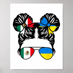 Poster Menina Metade Mexicana Metade Ucraniana México Cri