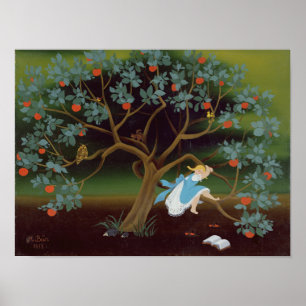 Póster Menina na árvore dos sonhos