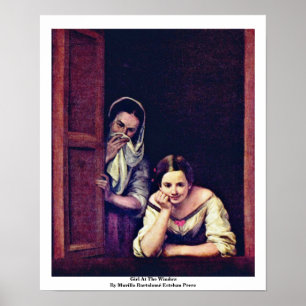 Póster Menina na janela