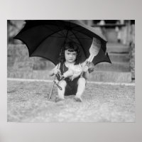 Menina na Praia, 1923. Foto Antiga