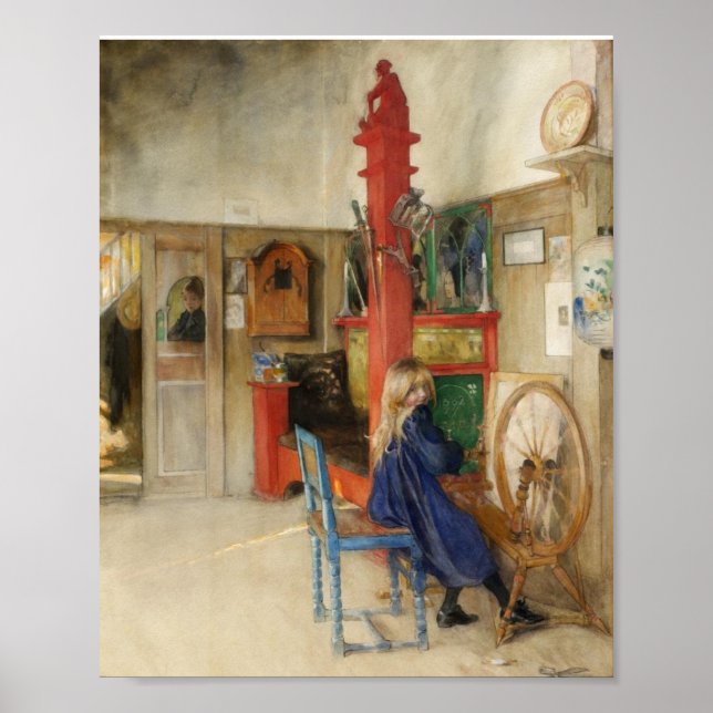 Poster Menina na Roda Giratória (Frente)